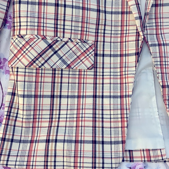 TOPSHOP Check Suit Blazer Size 4 - Picture 9 of 13